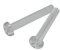 Akust 10 vis à tête cylindrique en nylon M4 x 25 mm.
