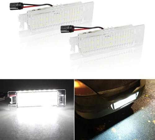 MOLEAQI 2X CANBUS-Kennzeichenbeleuchtung für V/auxhall O/pel Astra H J Corsa C D Insignia Meriva Kennzeichenleuchte