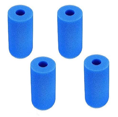 FYBlossom Éponge Filtrante Type A, 4 PCS Filtre De Piscine en Mousse, Cartouche De Filtre en Mousse Réutilisable Lavable, Filtre Spa Reutilisable pour Spa, Piscine, Jacuzzi (L)