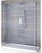 Milano Portland-Luna - Chrome Floating Frameless Wet Room Shower Enclosure with Smoked Glass Screen, Return Panels and White Tray - 900mm x 760mm
