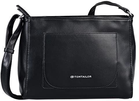 TOM TAILOR bags Emilie Damen Umhängetasche Crossbody Bag Mittelgroß Schwarz