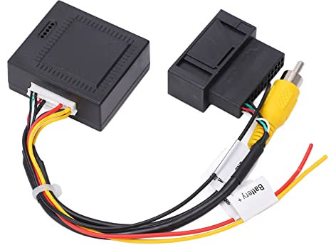 Rückfahrkamera Rückfahrkamera Nummernschild Rückfahrkamera Qiilu 12V 5W RGB zu AV Konverter Decoder Box Adapter Backup Kamera Teile Ersatz für
