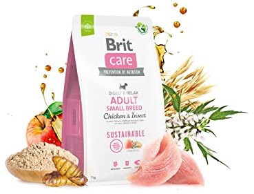 BRIT Care Dog - nachhaltiges Adult Small Breed Chicken & Insekt - Dry Dog Food - 7 kg