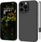 ORDA for iPhone 15 Pro Case Silicone Camera Protection Ultra Slim Case Soft Gel 15 Pro Cover Rubber Lightweight Anti-Scratch Phone Case Compatible for iPhone 15 Pro 6.1 Inch Black