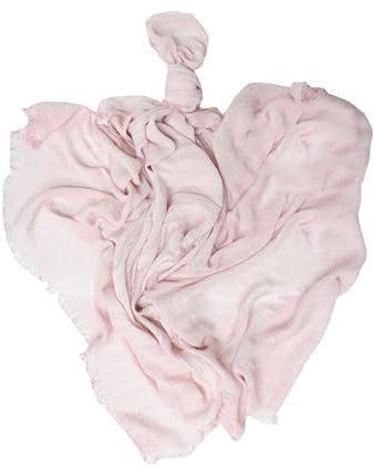 KIKKA MIA - Sciarpa Da Donna Made In Italy - Foulard Elegante Accessorio Sciarpa Di Alta Qualità Prodotta In Italia Bamboo 90% Cashmere 10% - TINTA UNITA (Rosa Antico)
