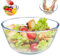 Weddflower Salad Bowl 78oz En Verre Bol Micro-Ondes En Verre SûR En MéLange Bol En Transparent Bols En Rond De Service Pour Les Salades Dessert