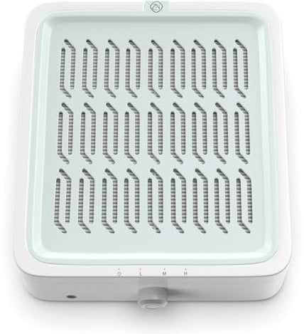 ZIZZON Nail Dust Collector Low Noise with Reusable Filter for Nail Tech, 120W Power Vacuum Fan Dust Collector Extractor, Electric Dust Suction Machine for Acrylic Gel Nail Polishing Nail Salon
