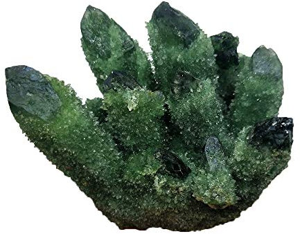 ICXLPMC Espécimen de de Cuarzo Natural de racimo de Cristal de Cuarzo Verde Inicio Colecciones