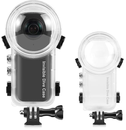 KETOPKIN Invisible Dive Case for Insta360 X4 | 50M/164FT Underwater Waterproof Diving Housing Protective Shell with Bracket for Insta 360 X4 Camera Accessories