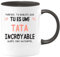 quotedazur - Mug Parfois Tu Oublies Que Tu Es Une Tata Incroyable Alors Voici Un Rappel - Noir/Céramique