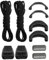 Teuena Kit de Cordones para Salomon Speedcross Cordones Redondos Sin Nudos, 140 cm, Compatible con Zapatos y Botas de Esquí Salomon, Sistema Quicklace Kit Completo, Negros