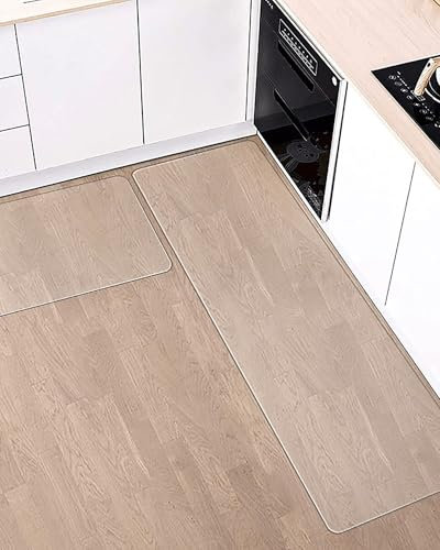Office Desk Chair Mat for Hardwood Floor, Clear Sturdy PVC Desk Rolling Chair Mat, 30x50 70x150 90x100 160x220cm Anti-Slip Computer Chair Mat Plastic Floor Mat for Under Dining Table 1.5mmThick