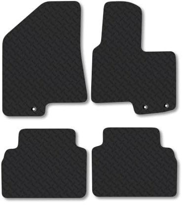 Fits Hyundai iX35 (2010-2015) 5mm Rubber Car Mats | Heavy Duty Rubber Tailored Fit Floor Mats Full Coverage Durable Waterproof Accessories Easy Clean Anti Slip Made in the UK