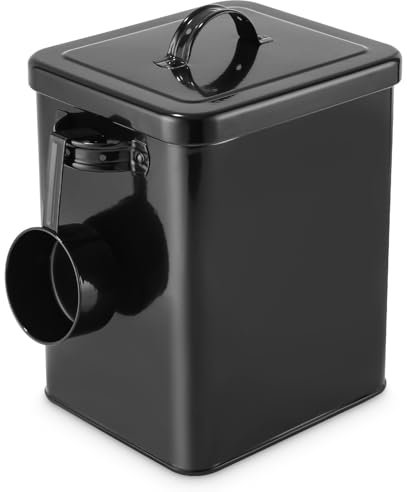 Azyvum Waschmittel Aufbewahrung 6.5L,Metall Waschpulver Aufbewahrungsbox,Waschpulver Box mit Dosierlöffel,Aufbewahrungsbox für Hundefutter,Katzenfutter,Kaffeebohnen