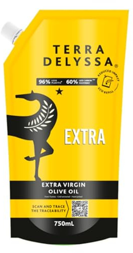 Terra Delyssa Extra Virgin Olive Oil Refill Pouch 750ml