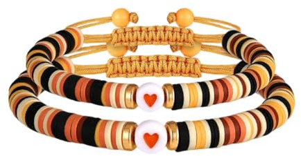 Shurhome Dehnbare geflochtene Freundschaftsarmbänder für Frauen – Stretch Armbänder aus weichem Ton, Schmuck, verstellbare Armbänder, Geschenke, Schmuck aus weichem Ton für Frauen
