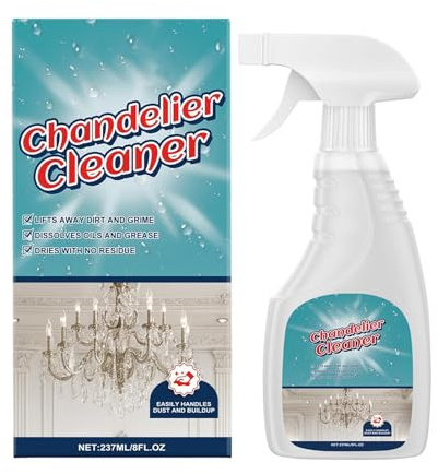 Chandelier Cleaning & Care Spray - 237ml SparklePlenty Crystal Chandelier Cleaner Spray - For Crystal Metal Glass Ceiling Lamp Lighting Fixture