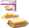 New Butter Dish with Plastic LID Tray Holder Retro Serving Storage Kitchen Serve | Stainless Steel Base, Modern, Serving Dish, Ideal for Home, Dishwasher Safe, Transparent