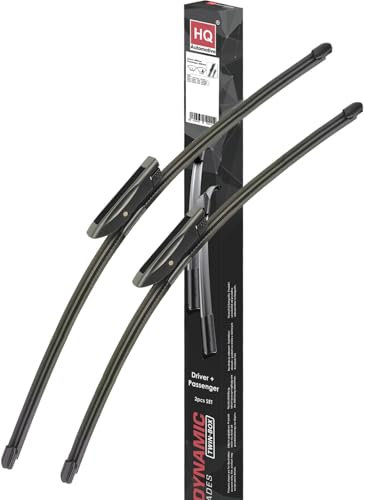 HQ AUTOMOTIVE Juego de 3 escobillas para limpiaparabrisas | Compatible con: Renault Megane MK3 Coupe 2009 en adelante, Hatchback 2008 en adelante | Modelo: AD61-427|HQ14B