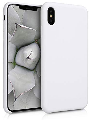 kwmobile Case Compatible with Apple iPhone XS Max Case - TPU Silicone Phone Cover with Soft Finish - White