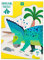 Talking Tables 62-teiliges blau-grünes Triceratops-förmiges Dinosaurier-Puzzle & Poster | Für Kinder, Kinder | Illustriert, Jurassic Dinosaurs Lover, Geburtstagsgeschenk