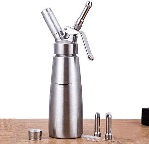 qiuqiu Cream Gun Foamer Fresh Cream Foamer Cream Decorating Gun Cilindro De Aire Molecular Botella De Sifón Gourmet Agente Espumante