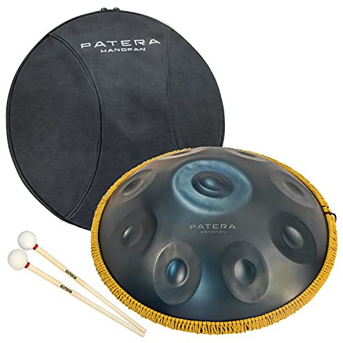 Patera HPDM-2 Handpan D-Minor mit Rucksack-Tasche + keepdrum Schlägel