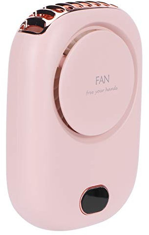 Mini Ventilateur de Poche, Ventilateur Portable 3 Vitesses Lanière USB Recharge Petit Bureau de Visage Ventilateur Cou Suspendu Ventilateur sans Lame pour Les Voyages de Camping