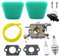 MCHNIC Vergaser mit Luftfilter Benzinfilter für Partner 350 351 370 371 390 420 Poulan 2050 2055 2115 2150 2175 2250 McCulloch Mac Cat 335 435 436 440 441 Kettensäge Ersetzt 530071621 530069722