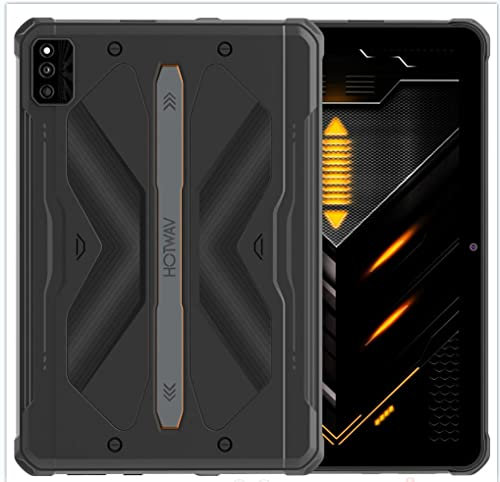 HOTWAV R6 Pro Outdoor Tablet: Rugged Tablet Android 12 Octa Core 10,1 Zoll HD+ 15600mAh PC, 8GB RAM+128GB ROM+1TB Erweiterbar, IP68 Wasserdicht 16MP Kameras - WIFI/4G Dual SIM/Face ID/OTG/GPS