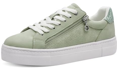 Tamaris Schnürer Damen Vegan Sportlich grün,EU 38