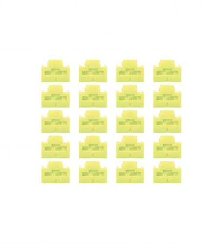 Lindy 47895 RJ-45-Port-Blocker (ohne Schlüssel), 20 Stück, Grün