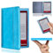 Étui pour liseuse Sony PRS-T2/PRS-T1 6 pouces - Étui pour liseuse Sony PRS-T1 Smart Slim Light Folio pliable en cuir PU pour Sony PRS-T2 E-Book Case (Bleu ciel)