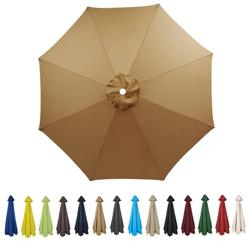 Housse de parasol déporté de 2,7 m en polyester - Couleur kaki