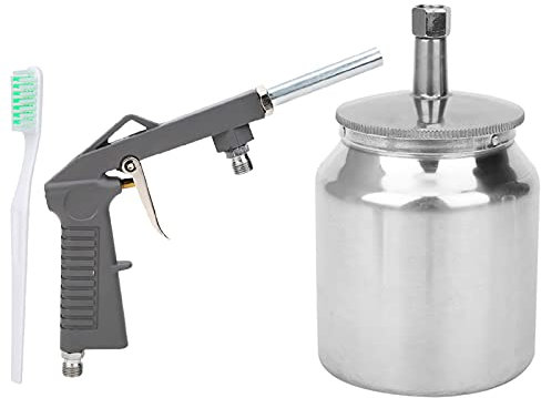 Luftsprühpistole Premium -Kit, Sprühfutterfarbe, Aluminium professionelles pneumatisches Automobil -Sprühgerät - -Kit, mit Sprühtopf für Auto -Auto -Prime -Wall -Türmöbel