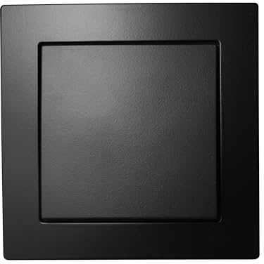 McPower Wechselschalter | Flair | 250V~/10A, UP, IP44 | Moderner Design-Schalter | Einfache Montage | Hohe Verarbeitungsqualität (matt schwarz, schraubanschluss)