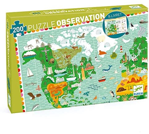 Djeco DJ07412 Wimmelpuzzle: Weltreise - Booklet