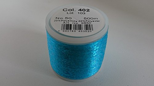 Madeira Metallic No.50 500m 402 hellblau