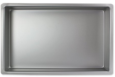 PME OBL07112 Oblong Cake Pan 7 x 11 x 2 Inches Deep, Aluminium, Silver