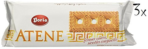 3x Doria Atene Butterkeks 500g Italienisch Kuchen kekse biscuits cookies