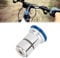 Bike Headset Bicycle Front Fork Headset, Aluminum Alloy Stem Headset Top Bike Fork Expander Bung for BMX Mountain Road Bike, 28.6mm (Blue)