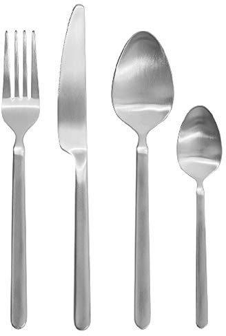 blomus 63824 Stella Besteckset, 18/8 Edelstahl, Silber, 22 x 4 cm