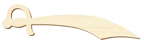 Machete in legno – Decorazione fai da te 5 – 50 cm, dimensioni: 28 cm, confezione da: 1 pezzo
