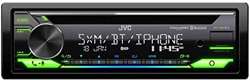 JVC KD-TD91BTS Bluetooth Car Stereo Receiver with USB Port – 2-Line LCD Display, AM/FM Radio – CD and MP3 Player - Amazon Alexa Enabled – Single DIN - 13-Band EQ (Black)