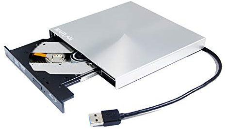 Masterizzatore DVD esterno 6X 3D Blu-ray Lettore USB 3.0 SuperDrive per Apple iMac 2014 2013 2015 21.5 27 pollici All-in-One Desktop PC Retina Alluminio A1418 A1419, BD-RE DL 8X DVD+-RW CD Writer