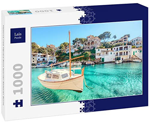 Lais Puzzle Mallorca Cala Figuera Boot Spanien Balearen Bucht 1000 Teile