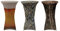 EXKLUSIV HEIMTEXTIL Stehtischhusse Stretch für Bistrotisch mit 4 Fußlaschen Motiv Ø 70x120 cm Stein
