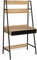 IDMarket - Bureau étagère 1 tiroir Noir Boston Design Industriel