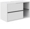 Vicco Waschbeckenunterschrank Viola, Waschtischunterschrank mit Schubladen, Weiß, 100 x 60 cm