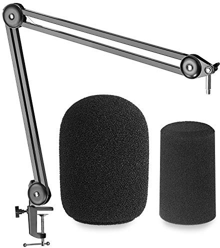 Mic Boom Arm Compatible with Shure SM7B/SM7dB Microphone, Suspension Boom Arm with Pop Filter for Shure SM7B Mic, Premium Microphone Arm by YOUSHARES